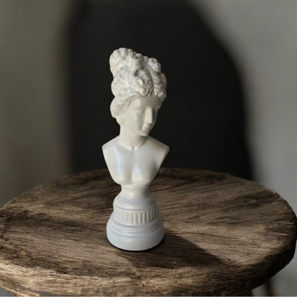 Ancient Greek Roman women Bust Sculpture ceramic 12” statue,bust